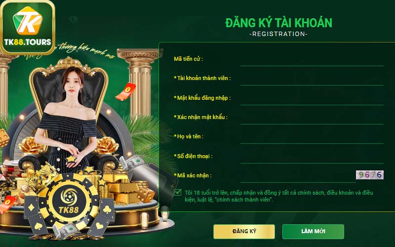 Nạp tiền Tk88